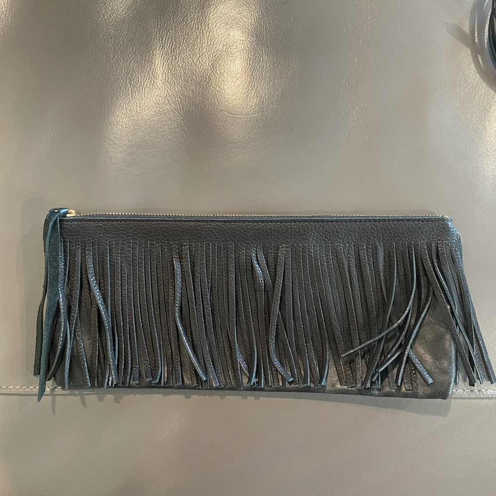 Future Glory leather clutch